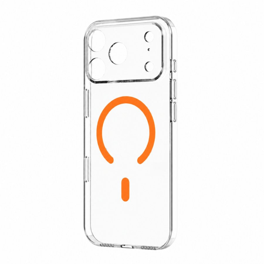 Apollo Air 2 MagSafe Case for iPhone 17 Pro / 18 Pro – Clear / Orange