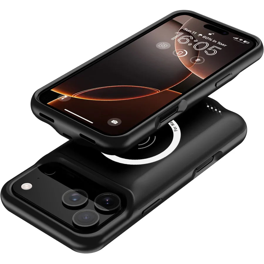 Apollo Amper MagSafe Case for iPhone 17 Pro / 18 Pro – Black