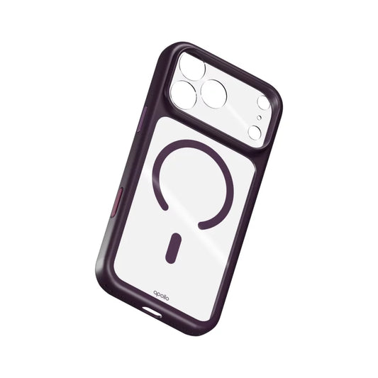 Apollo Armor 2 MagSafe Case for iPhone 18 Pro Max / 17 Pro Max – Clear / Purple