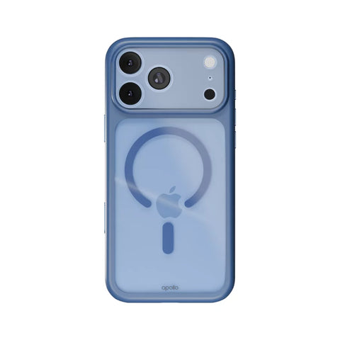Apollo Armor 2 MagSafe Case for iPhone 18 Pro / 17 Pro – Clear / Light Blue