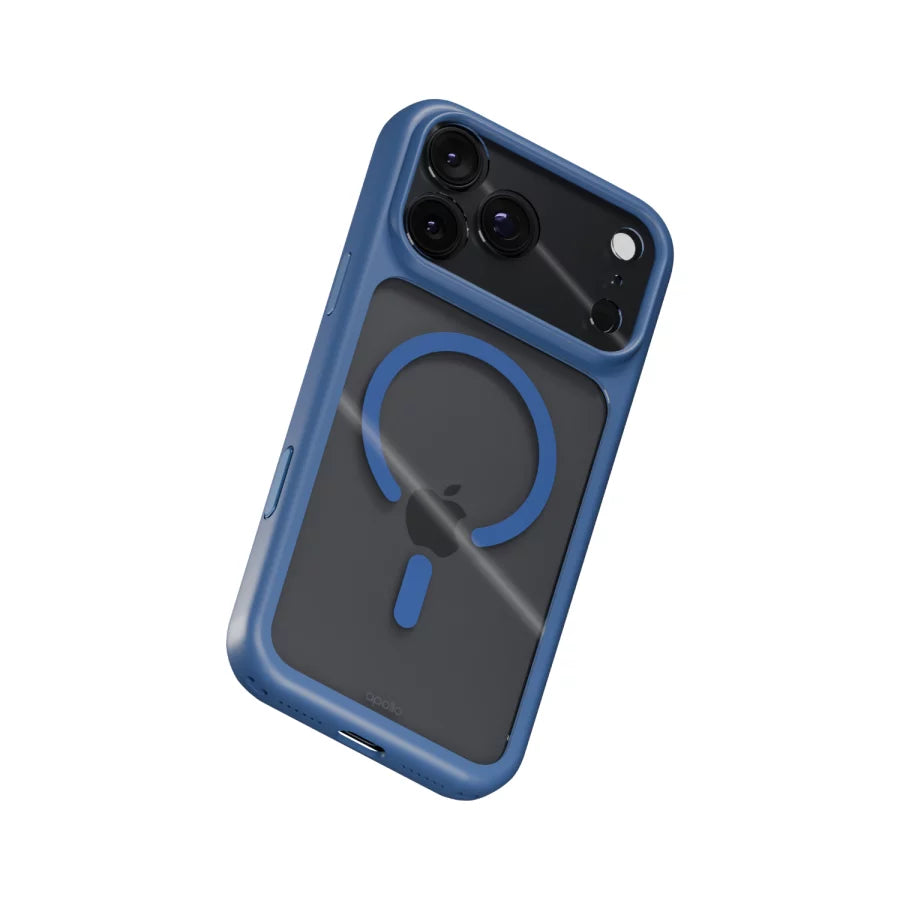 Apollo Armor 2 MagSafe Case for iPhone 18 Pro Max / 17 Pro Max – Clear / Light Blue
