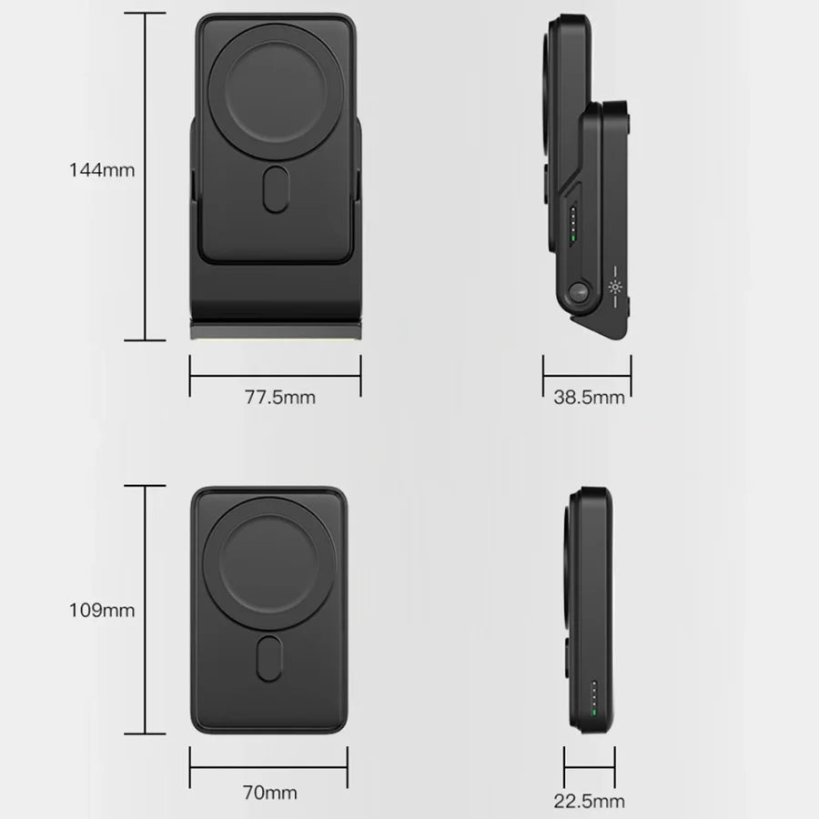Apollo Dock & Go 2 10,000 mAh Charging Station and Power Bank – Black