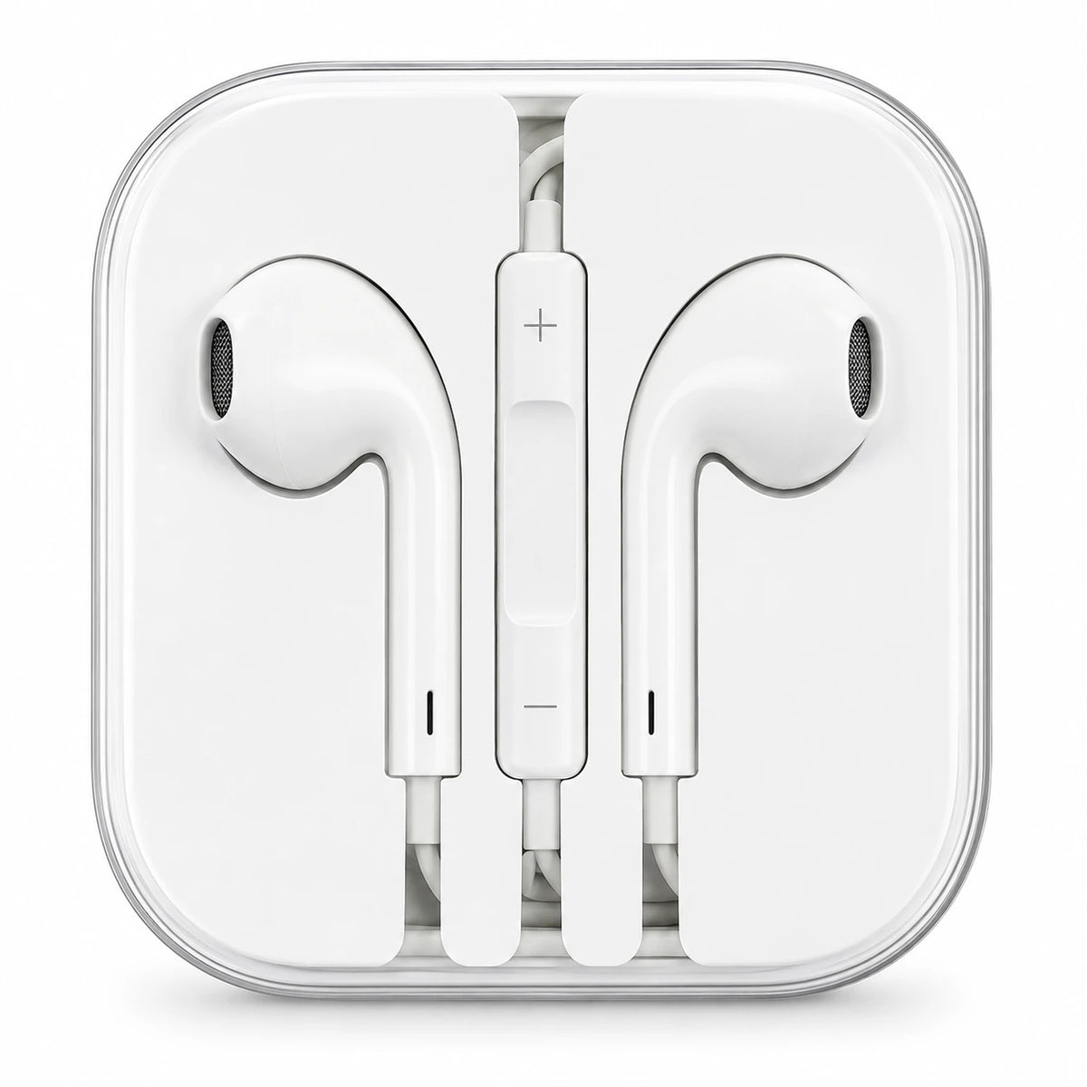 Basics USB-C Wired Earphones – White / Basics Lightning Wired Earphones – White