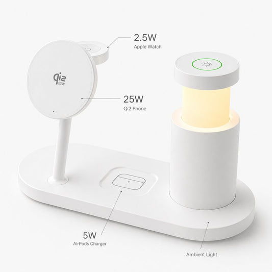 Apollo MagDock 2 25 W Charging Station – White
