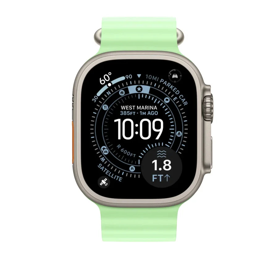 Apollo Ocean Band for Apple Watch 44 / 45 / 46 / 49 mm – Neon Green