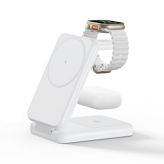 Apollo Pearl - 3 in 1 Ultra Premium MagSafe fast charger station