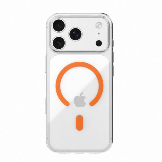 Apollo Air 2 MagSafe Case for iPhone 17 Pro Max / 18 Pro Max – Clear / Orange