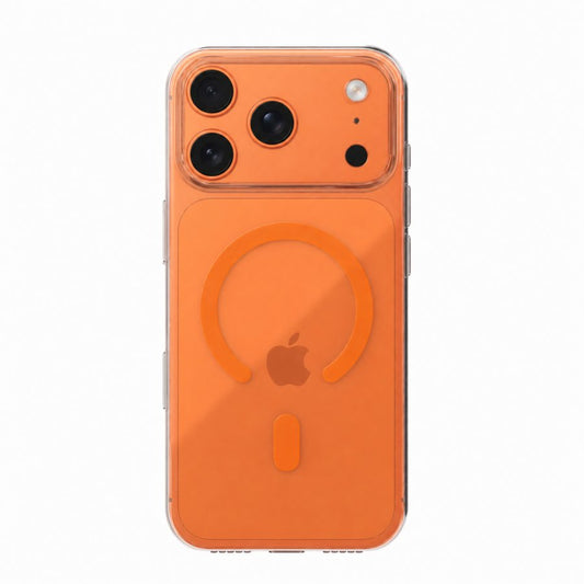 Apollo Air 2 MagSafe Case for iPhone 17 Pro Max / 18 Pro Max – Clear / Orange