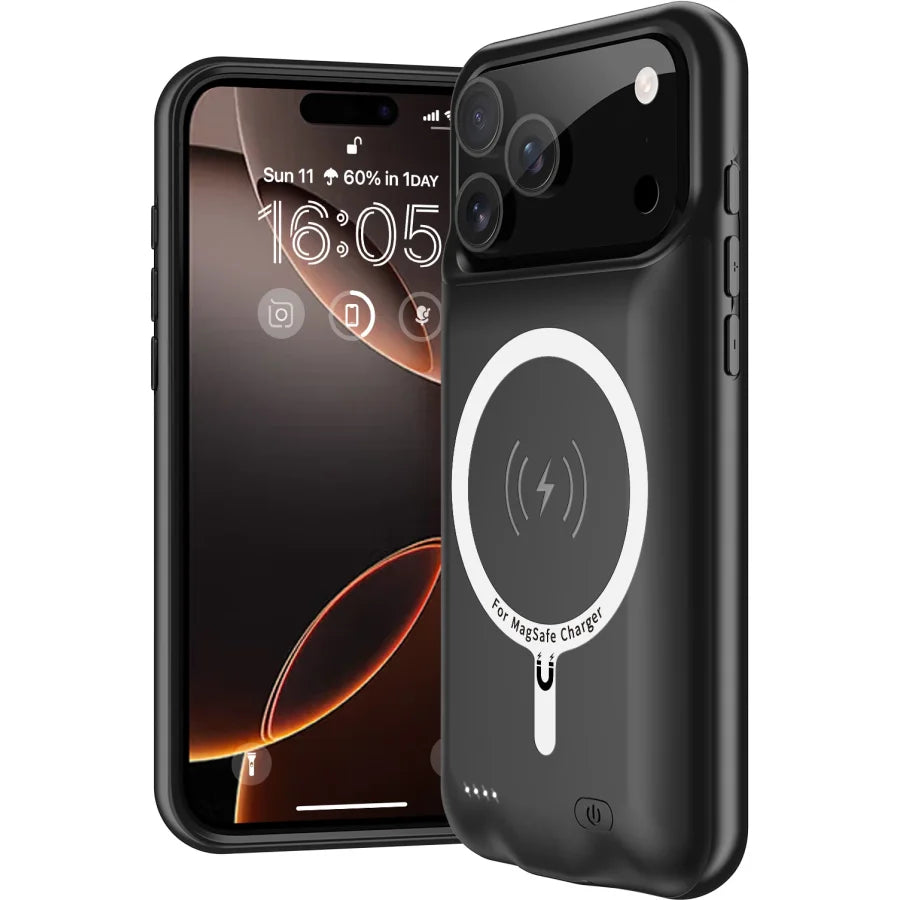 Apollo Amper MagSafe Case for iPhone 17 Pro / 18 Pro – Black