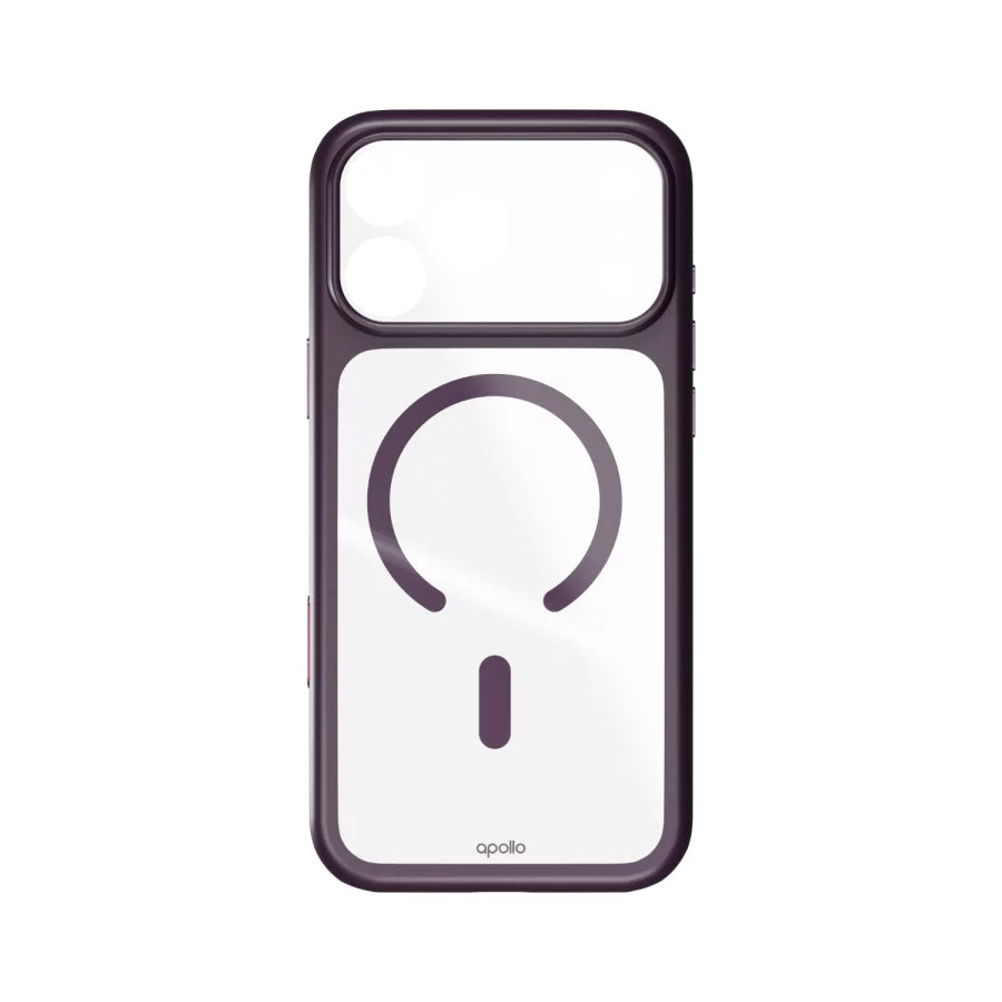 Apollo Armor 2 MagSafe Case for iPhone 18 Pro Max / 17 Pro Max – Clear / Purple