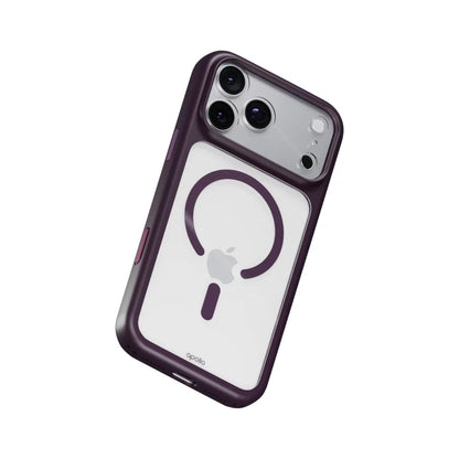 Apollo Armor 2 MagSafe Case for iPhone 18 Pro Max / 17 Pro Max – Clear / Purple