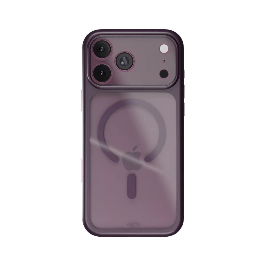 Apollo Armor 2 MagSafe Case for iPhone 18 Pro Max / 17 Pro Max – Clear / Purple