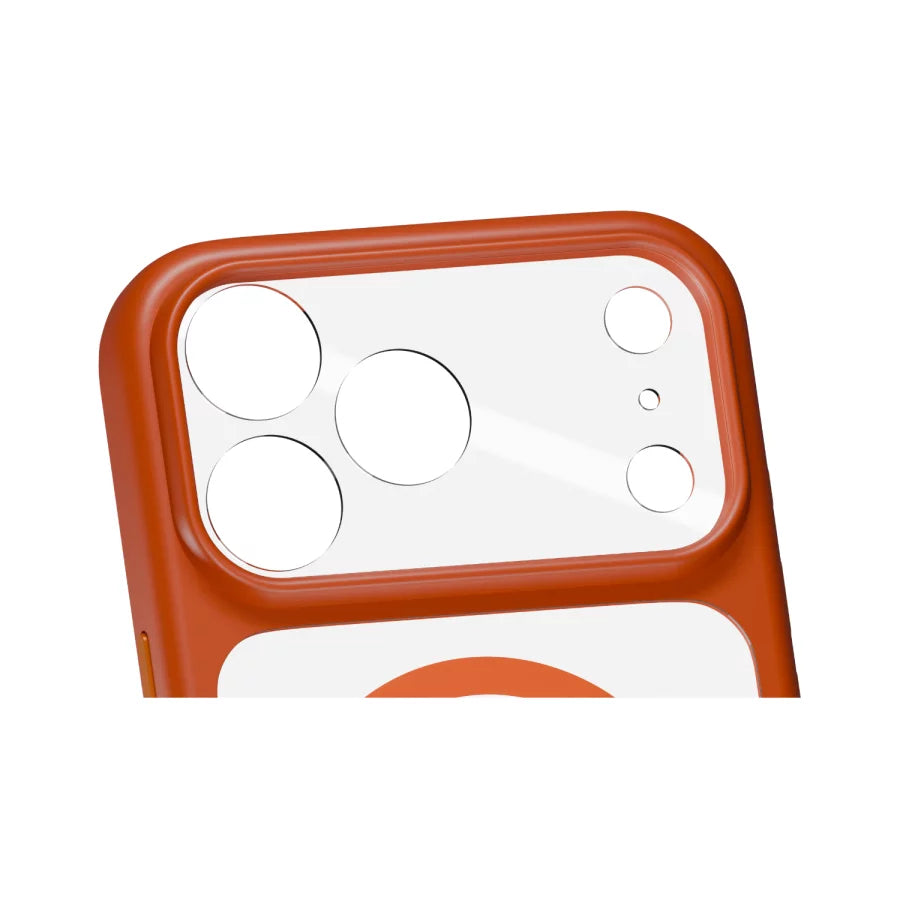 Apollo Armor 2 MagSafe Case for iPhone 18 Pro / 17 Pro – Clear / Orange