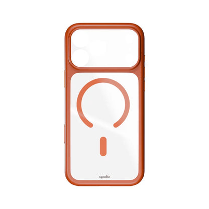 Apollo Armor 2 MagSafe Case for iPhone 18 Pro Max / 17 Pro Max – Clear / Orange
