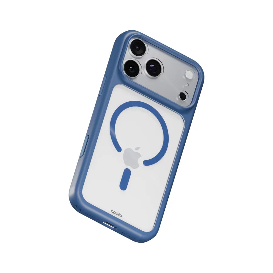 Apollo Armor 2 MagSafe Case for iPhone 18 Pro / 17 Pro – Clear / Light Blue