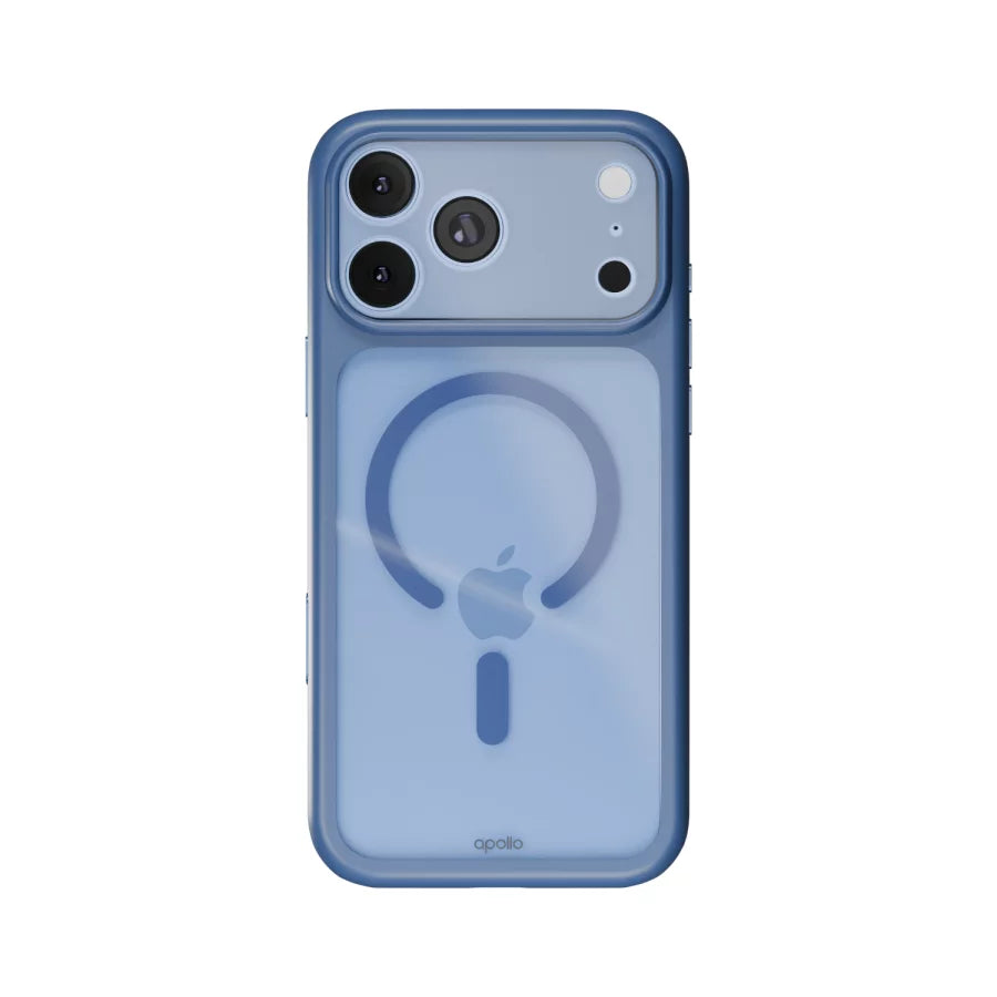 Apollo Armor 2 MagSafe Case for iPhone 18 Pro / 17 Pro – Clear / Light Blue