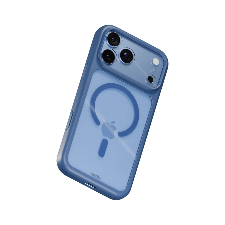 Apollo Armor 2 MagSafe Case for iPhone 18 Pro Max / 17 Pro Max – Clear / Light Blue