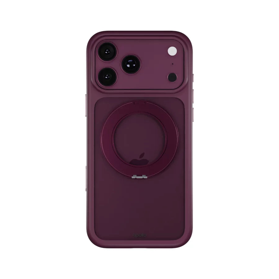 Apollo Atlas MagSafe Case for iPhone 18 Pro / 17 Pro – Clear / Purple