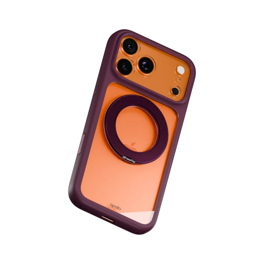 Apollo Atlas MagSafe Case for iPhone 18 Pro Max / 17 Pro Max – Clear / Purple