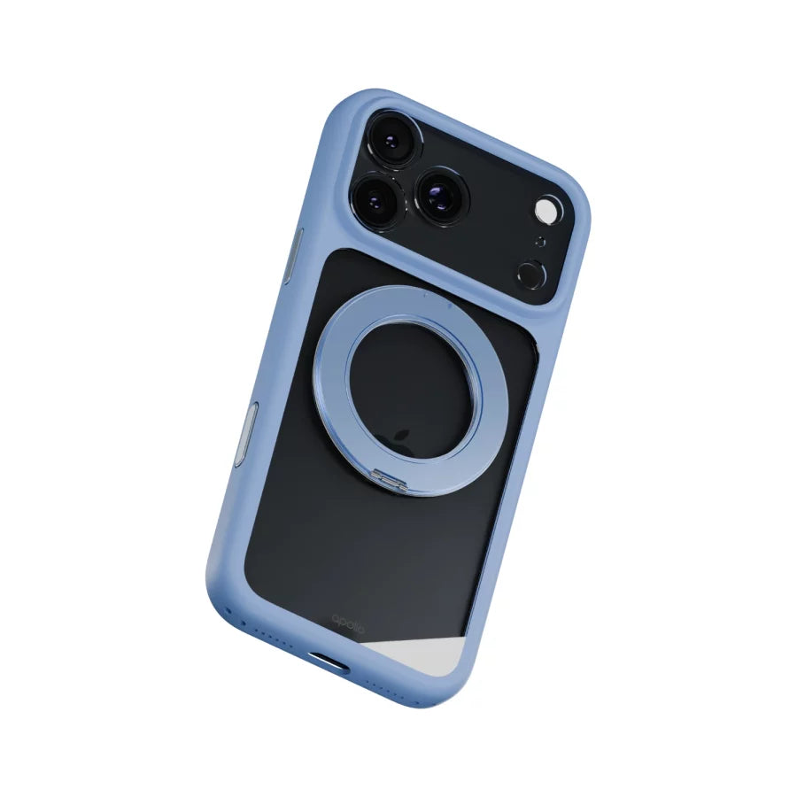 Apollo Atlas MagSafe Case for iPhone 18 Pro / 17 Pro – Clear / Light Blue