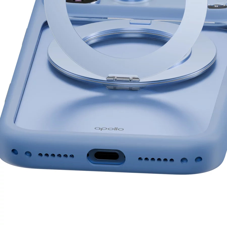 Apollo Atlas MagSafe Case for iPhone 18 Pro / 17 Pro – Clear / Light Blue
