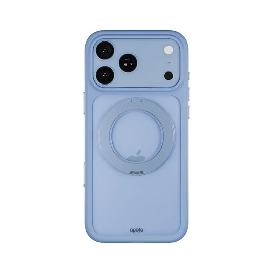 Apollo Atlas MagSafe Case for iPhone 18 Pro Max / 17 Pro Max – Clear / Light Blue — included in Apollo Complete Bundle for iPhone 18 Pro Max / 17 Pro Max