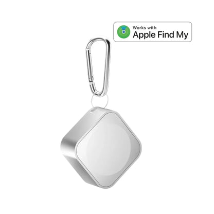 Apollo Atom Mini 500 mAh Apple Watch Power Bank with Find My – Silver