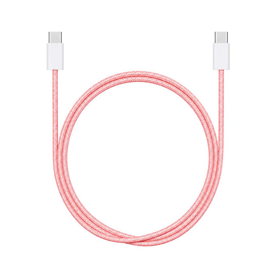 Apollo Flux 60 W Braided USB-C Cable, 1 m – Pink