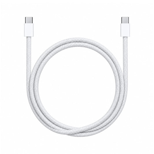 Apollo Flux 60 W Braided USB-C Cable, 1 m – White