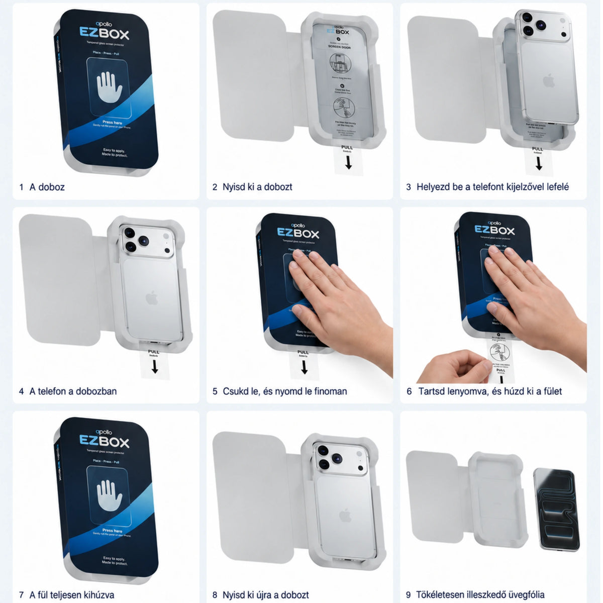 Apollo EZ Box screen protector and applicator for iPhone 17 Pro Max / 18 Pro Max – image 2