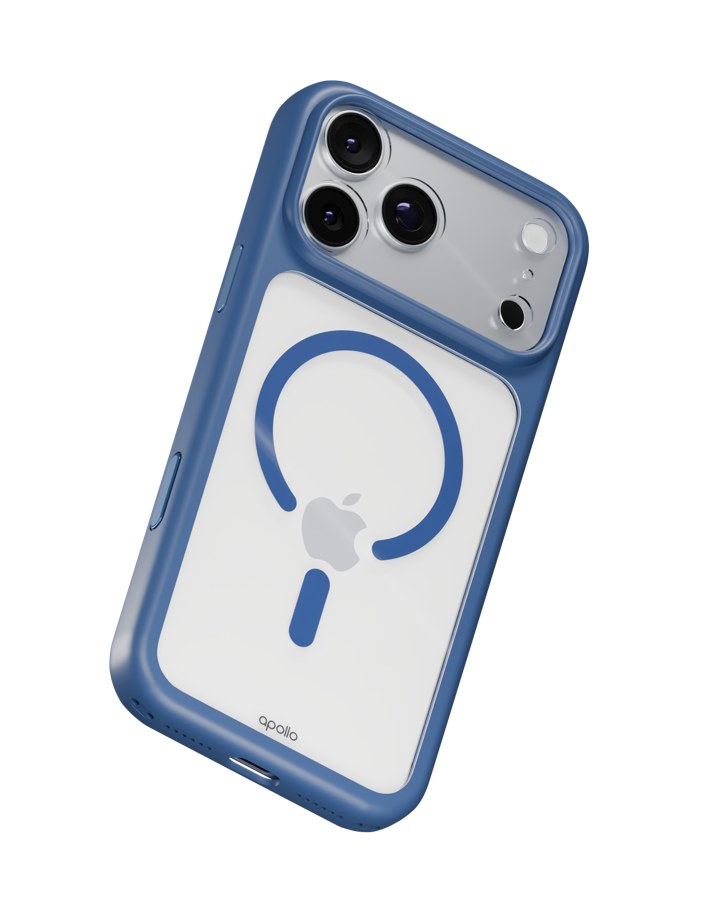 Apollo Armor 2 MagSafe Case – Clear / Light Blue