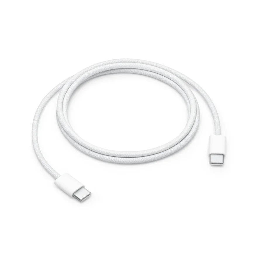 Apollo Flux 60 W Braided USB-C Cable, 1 m – White