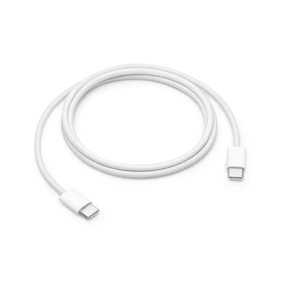 Apollo Flux 60 W Braided USB-C Cable, 1 m – White