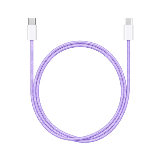 Apollo Flux 60 W Braided USB-C Cable, 1 m – Purple