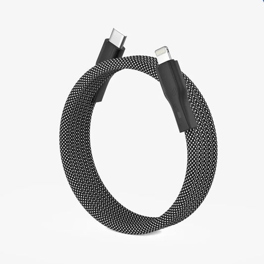 Apollo Flux Mag Magnetic USB-C to Lightning Cable, 1 m – Black