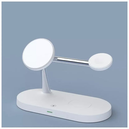 Apollo MagDock Wireless Charging Station with Light – White