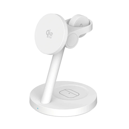 Apollo MagSwitch 25 W 3-in-1 Charging Station – White