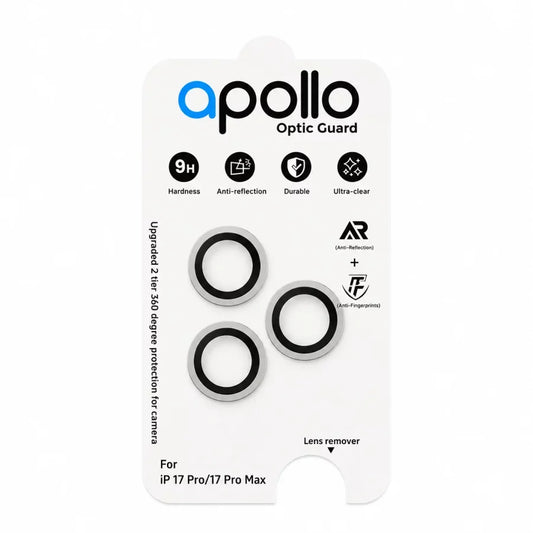 Apollo Optic Guard Lens Protector for iPhone Air/17e/16e – Silver