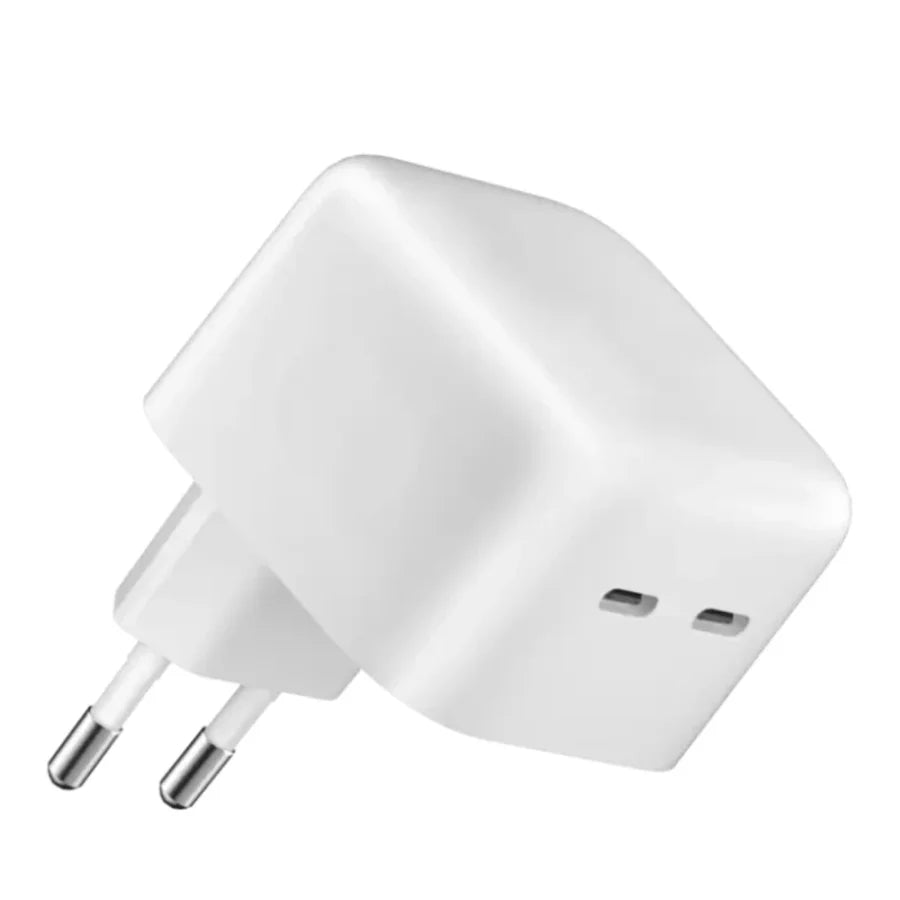 Apollo Power Duo Dual USB-C Power Adapter – White