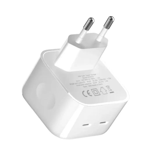 Apollo Power Duo Dual USB-C Power Adapter – White