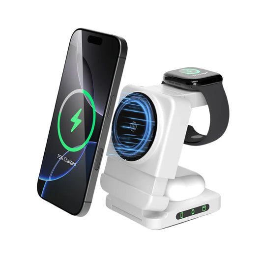 Basics OmniDock 25 W 3-in-1 Charging Station – White