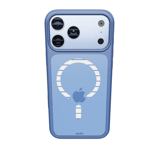 Apollo Armor 2 MagSafe tok iPhone 18 Pro Max / 17 Pro Max készülékhez – Átlátszó / Világoskék