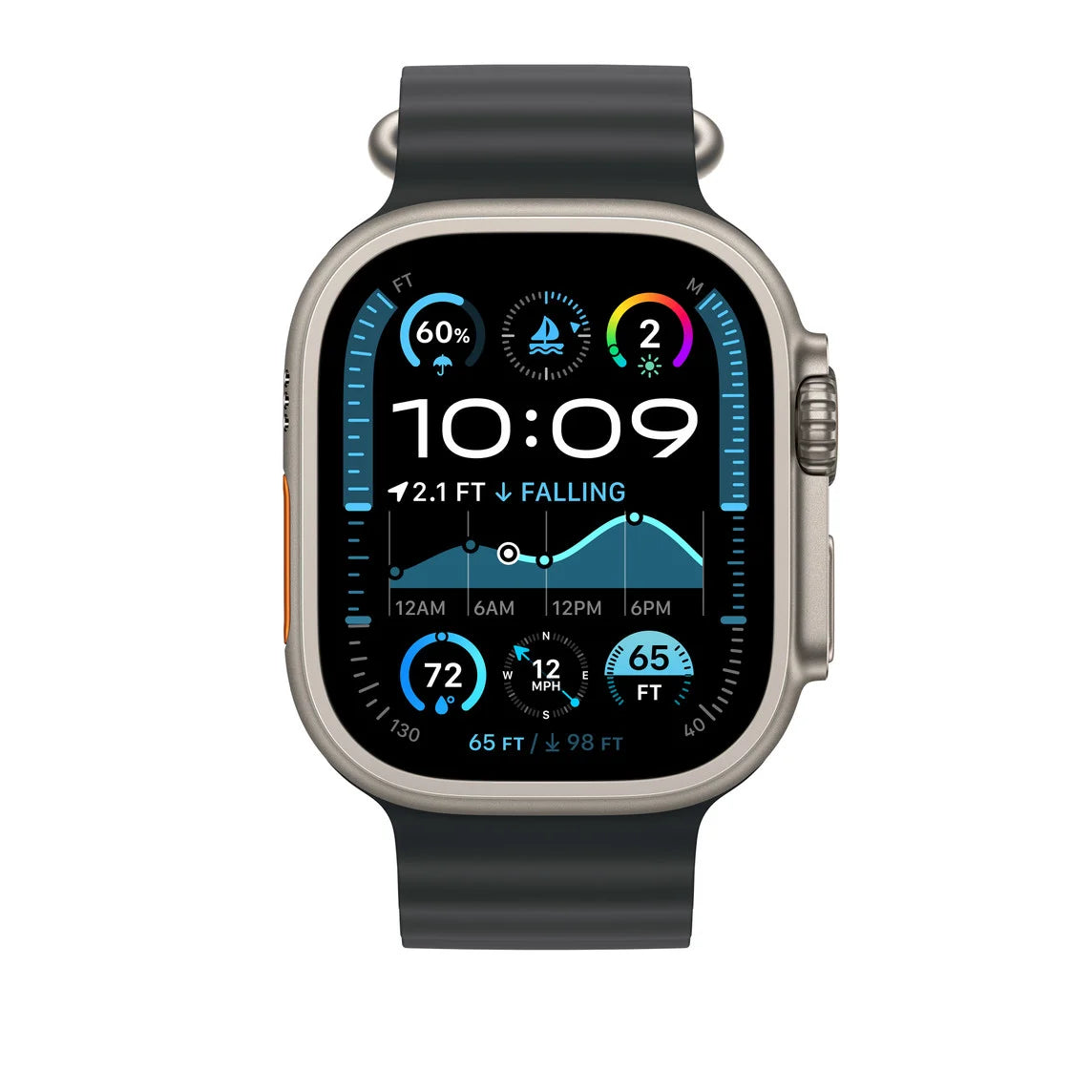 Apollo – Straps - Ocean Band – 44/45/46/49 – Black – image 3