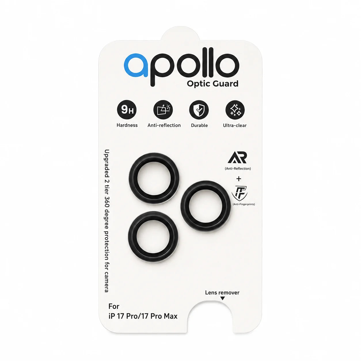 Apollo – Optic Guard – iPhone Air / iPhone 16e / iPhone 17e – Black – image 1