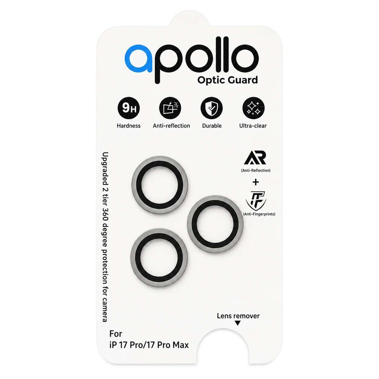 Apollo – Optic Guard – iPhone 17 Pro / iPhone 17 Pro Max – Titanium – image 1
