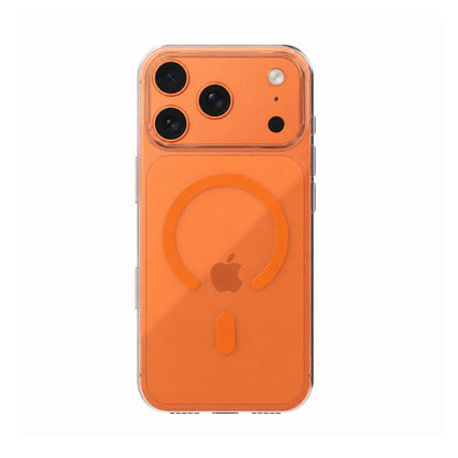 Apollo – Air 2 – iPhone 17 Pro Max – Second Generation Acrylic - Glass like – Trasnparent / Orange Magnet – image 2